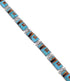Multicolor Inlay Jewelry Sterling Silver Link Bracelet FX27825